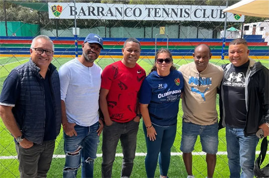 Visita de lujo en el Barranco Tennis Club